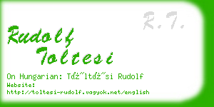 rudolf toltesi business card